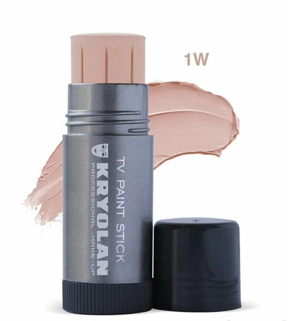 Kryolan TV Paint Stick Foundation Offering Professional Coverage With Smooth Application And Long Lasting Finish - 1W
