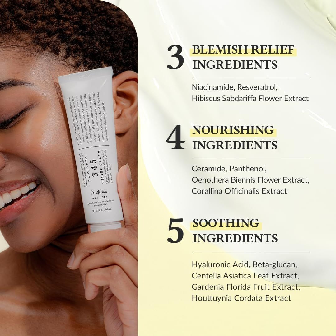 Dr Althea 345 Relief Cream Providing Gentle Care Soothing Formula Durable Quality Comfortable Use - 50ML