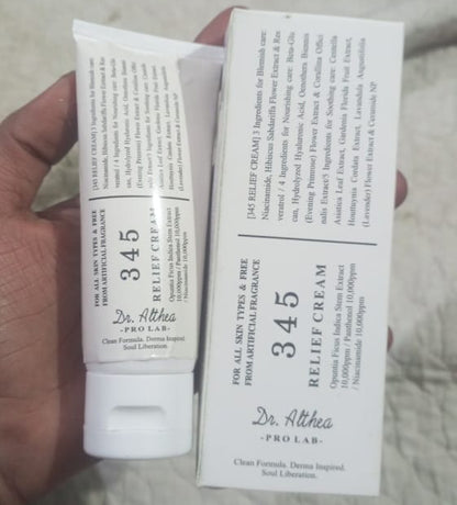 Dr Althea 345 Relief Cream Providing Gentle Care Soothing Formula Durable Quality Comfortable Use - 50ML
