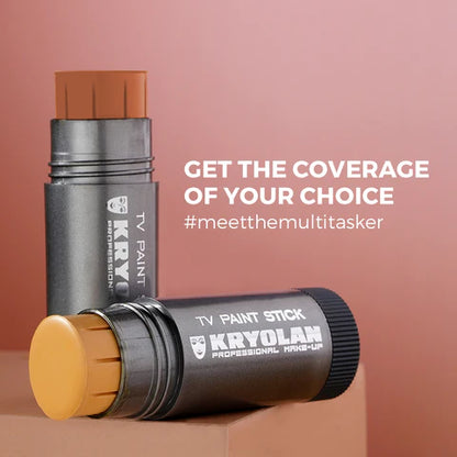 Kryolan TV Paint Stick Foundation Offering Professional Coverage With Smooth Application And Long Lasting Finish - 1W